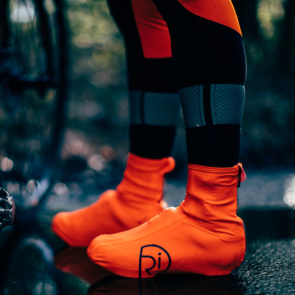 Rivelo Womens Kennington Bib Tights (Black/Fluro Orange)