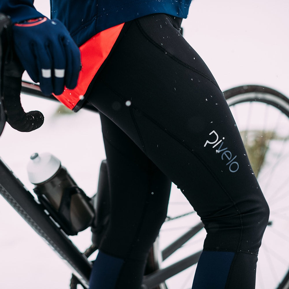 Rivelo | Womens Monsal Thermal Bib Tights (Black/Navy)