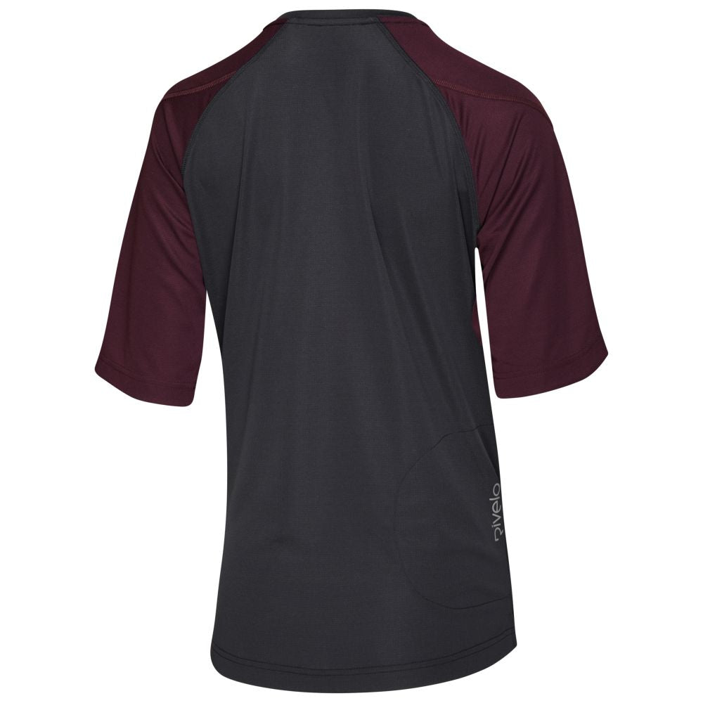 Rivelo Womens Munro MTB Jersey (Slate/Burgundy) (studio)