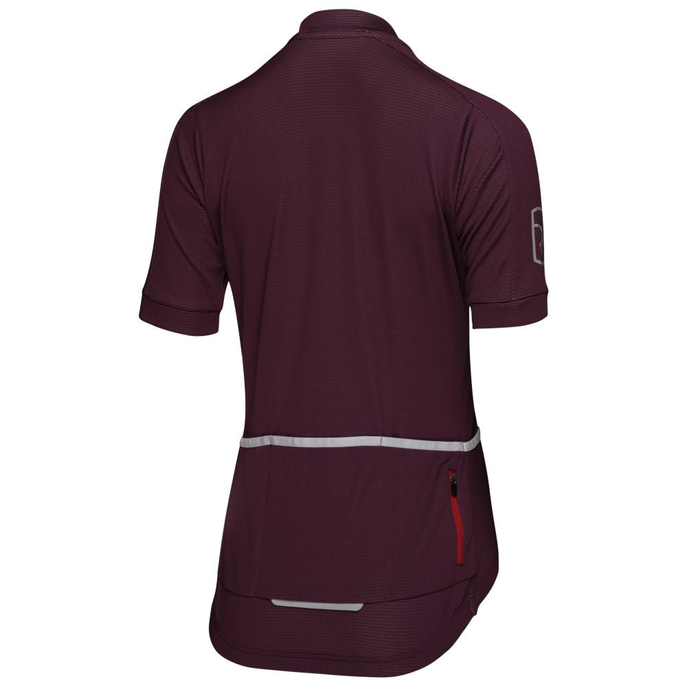 Rivelo Womens Streatley Jersey (Burgundy) (studio)