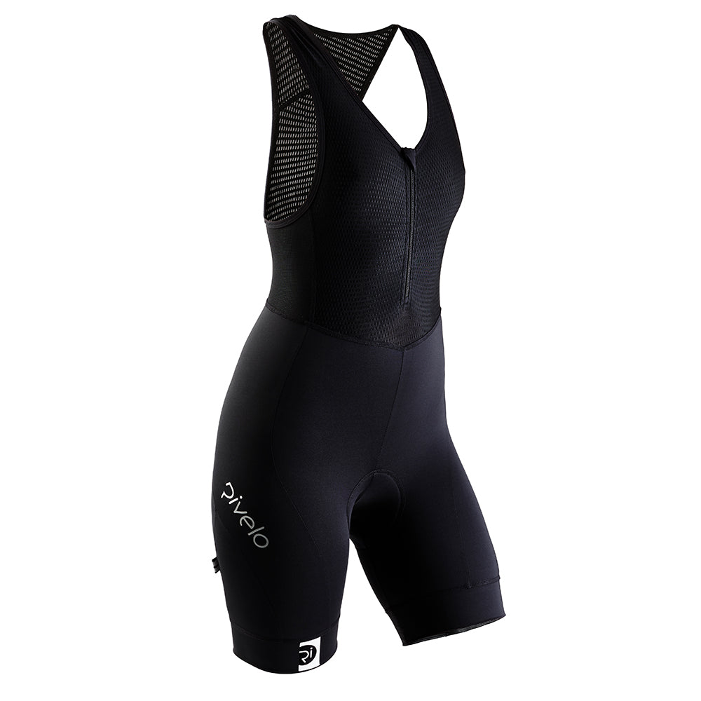 Rivelo Womens Tideswell Bib Shorts (Black) (studio)