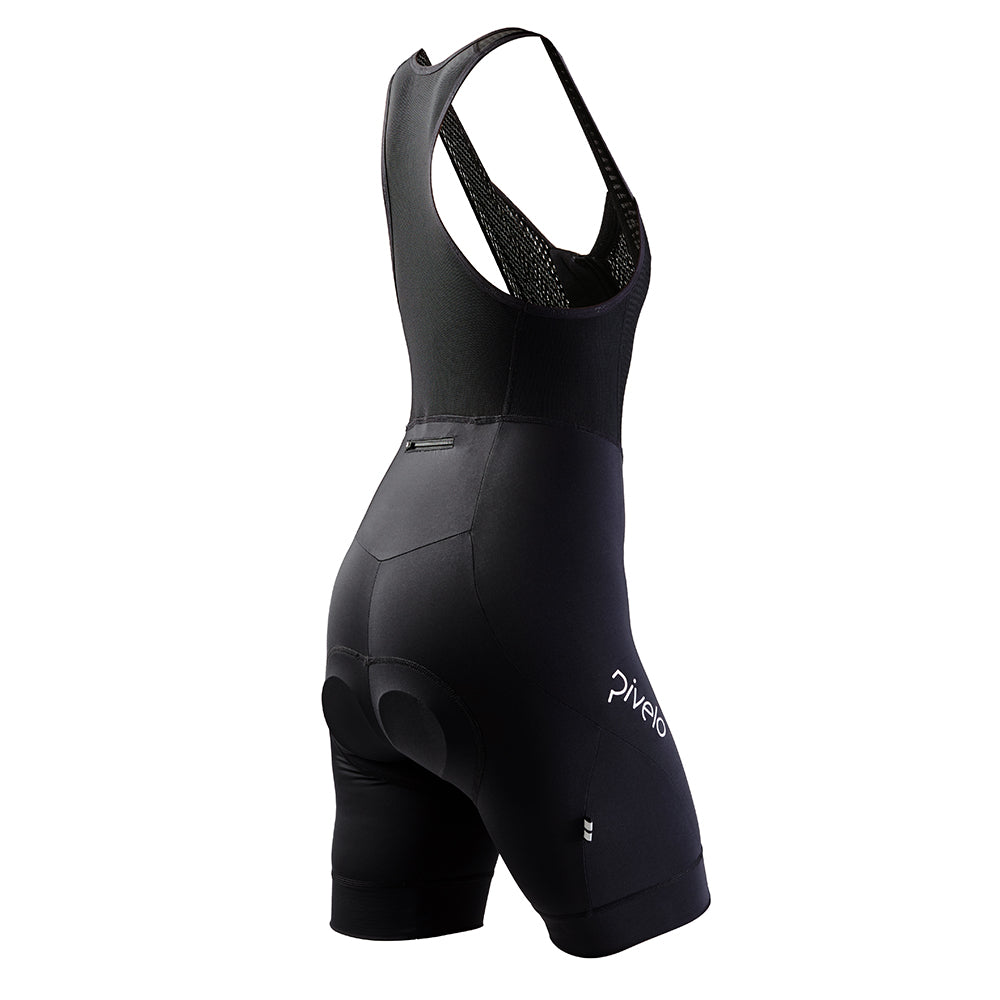 Rivelo Womens Tideswell Bib Shorts (Black) (studio)