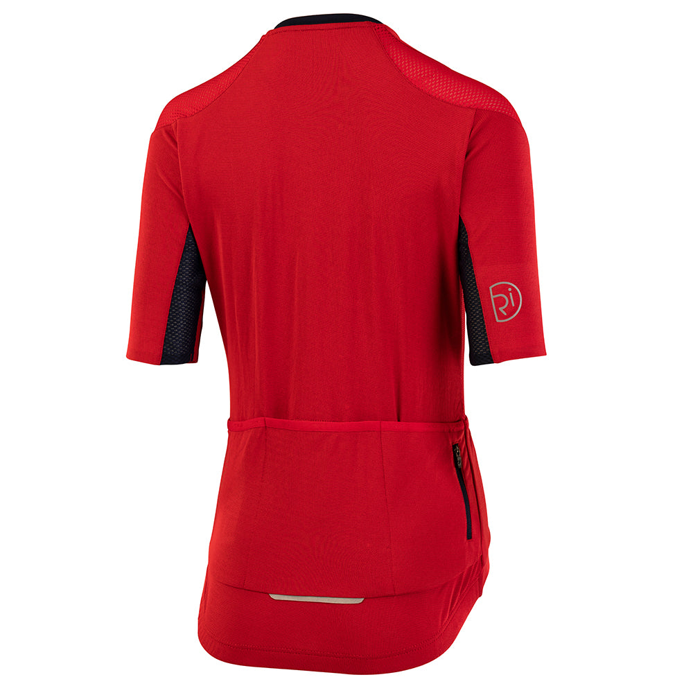 Rivelo | Womens Veleta Climbers Jersey (Red/Navy)