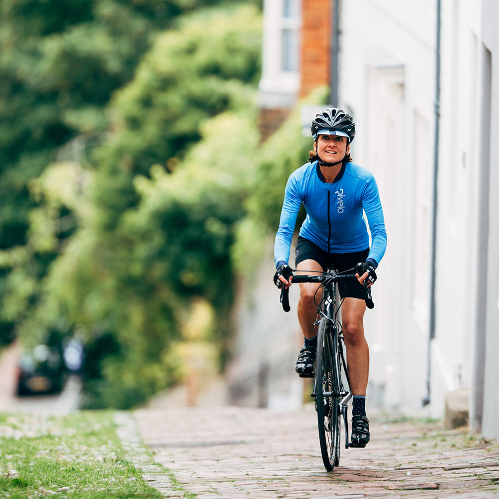 Rivelo | Womens Woodvale Light Long Sleeve Jersey (Cobalt/Navy)