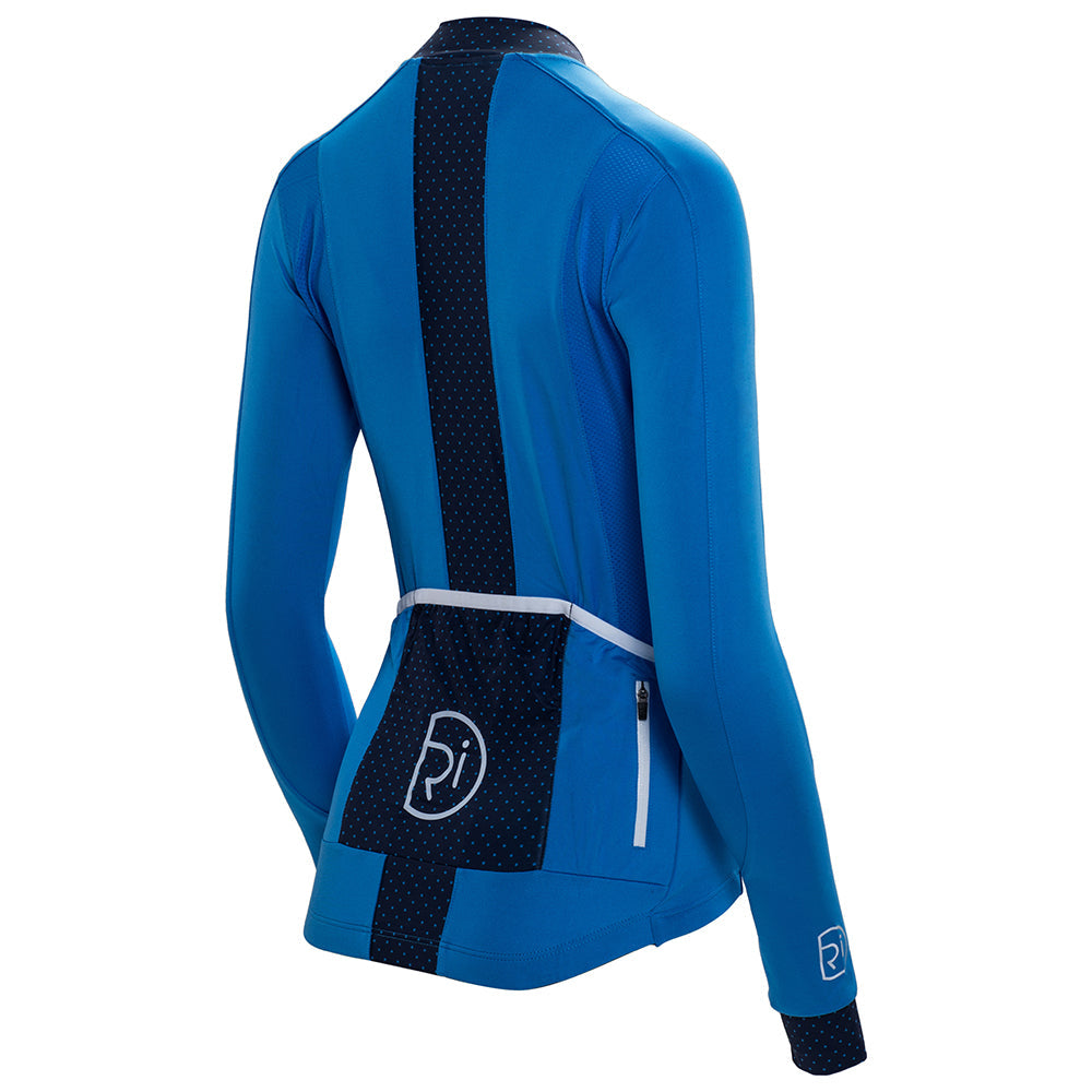 Womens Woodvale Light Long Sleeve Jersey (Cobalt/Navy)