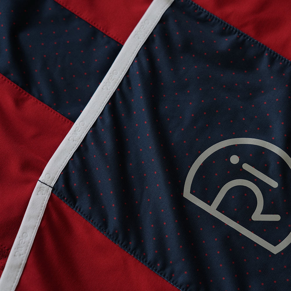 Womens Woodvale Light Long Sleeve Jersey (Ruby/Navy)