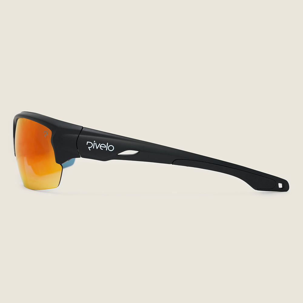 Ardgour Sunglasses (Matt Black/Red Mirror) (studio)