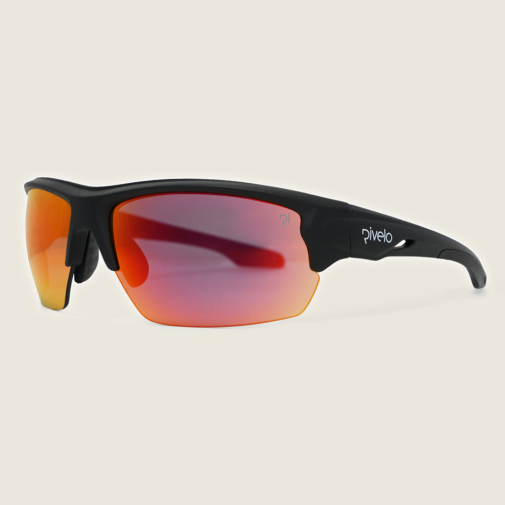 Ardgour Sunglasses (Matt Black/Red Mirror) (studio)