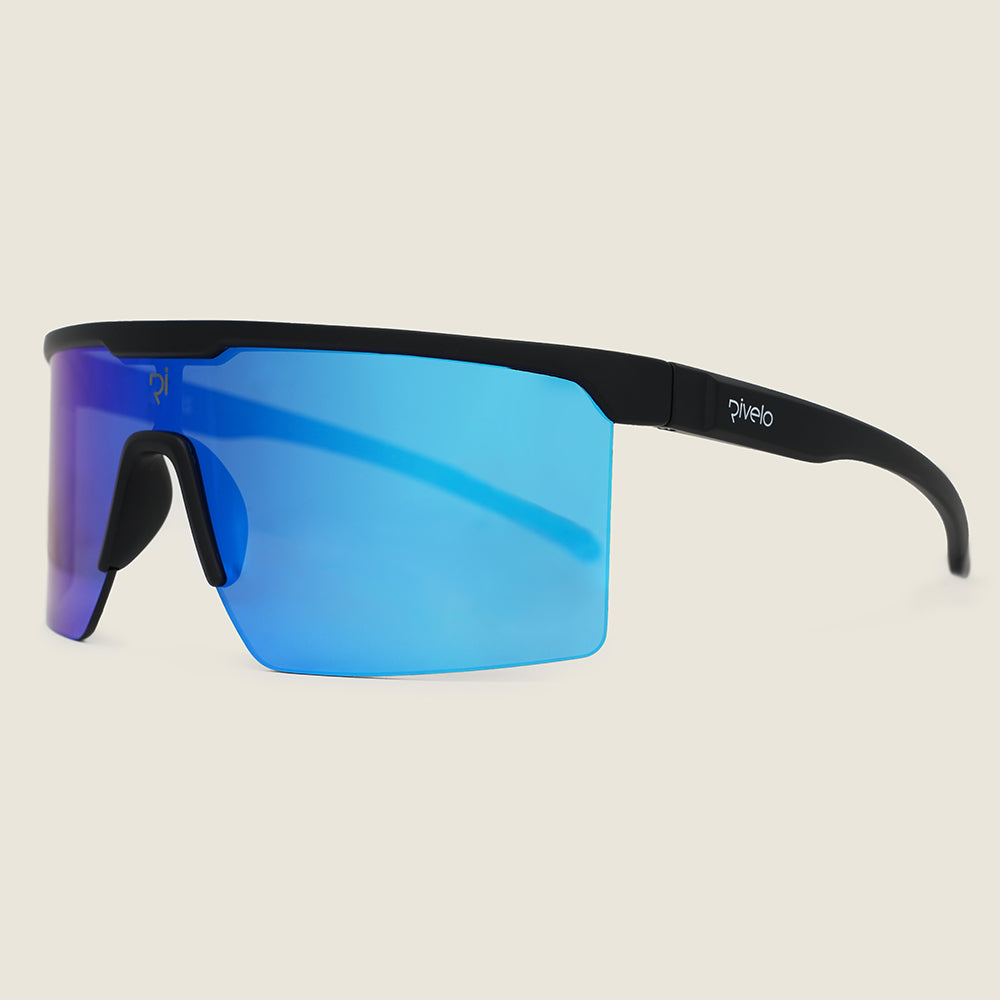 Barra Sunglasses (Matt Black/Blue Mirror) (studio)
