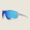 Braemar Sunglasses (Matt White/Blue Mirror) (studio)