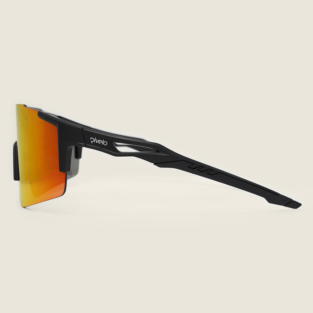 Clova Sunglasses (Matt Black/Red Mirror) (studio)