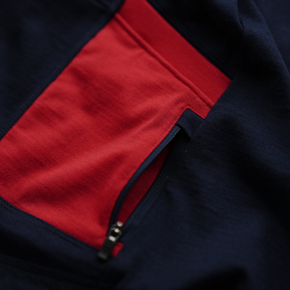 Mens Barbondale II Jersey (Navy/Red)
