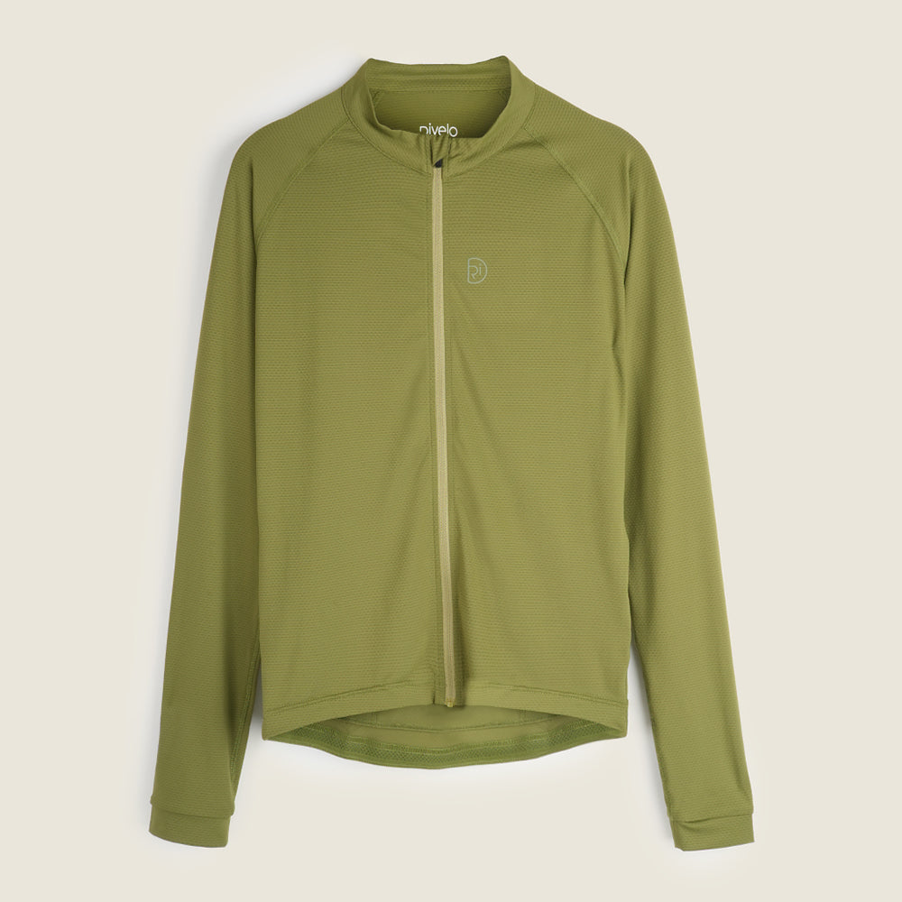 Mens Bathford Essential LS Jersey (Peat Moss/Moss) (studio)