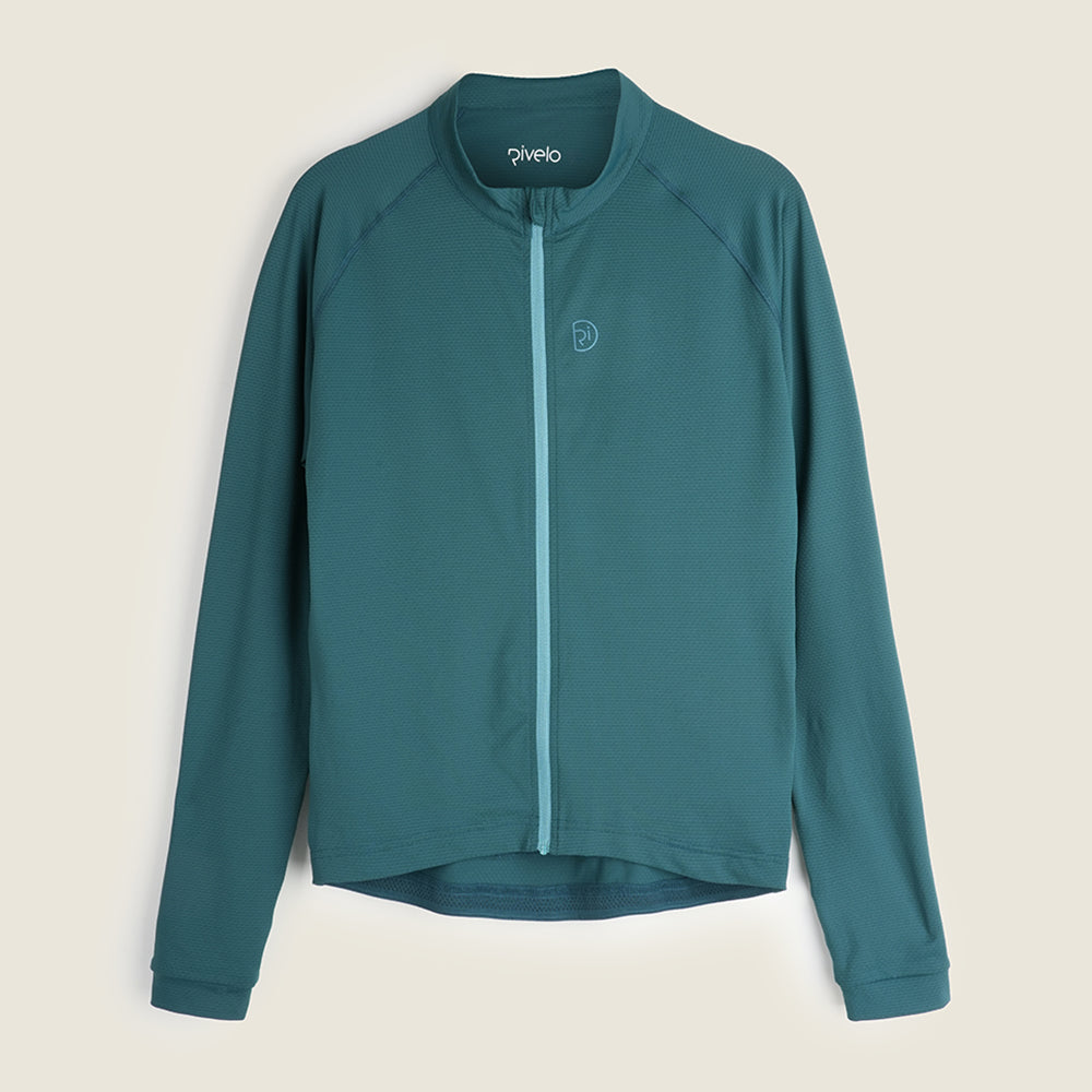 Mens Bathford Essential LS Jersey (Petrol/Teal) (studio)