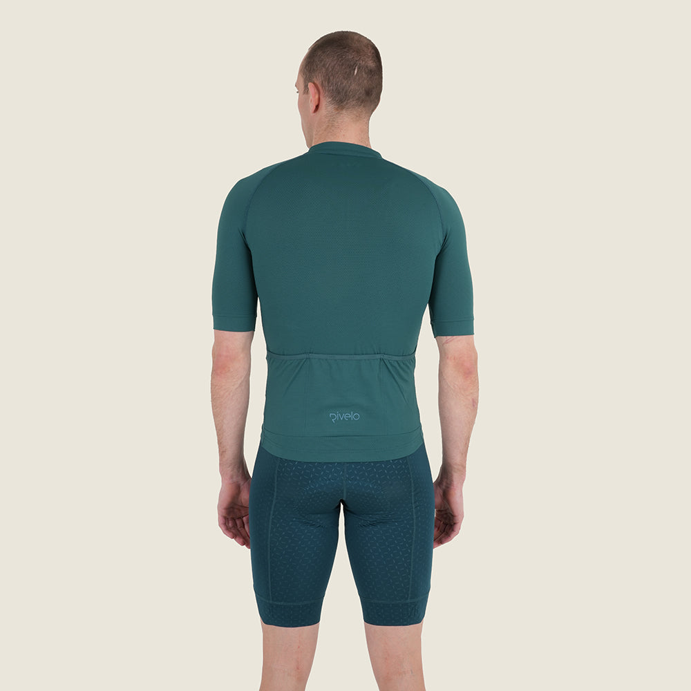 Mens Bathford Essential SS Jersey (Petrol/Teal) (model: barnaby)
