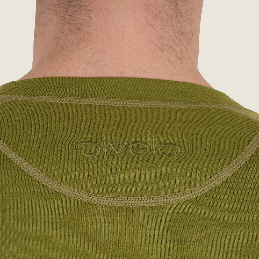 Mens Cranbrook Merino Blend LS Jersey (Peat Moss)