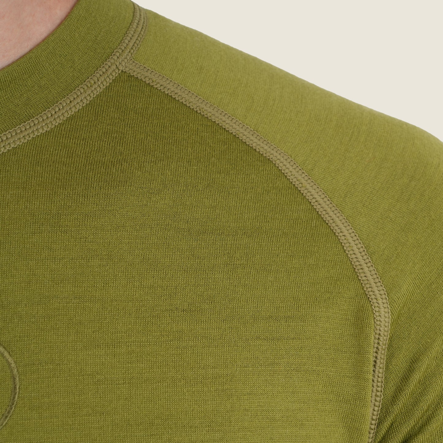Mens Cranbrook Merino Blend LS Jersey (Peat Moss)