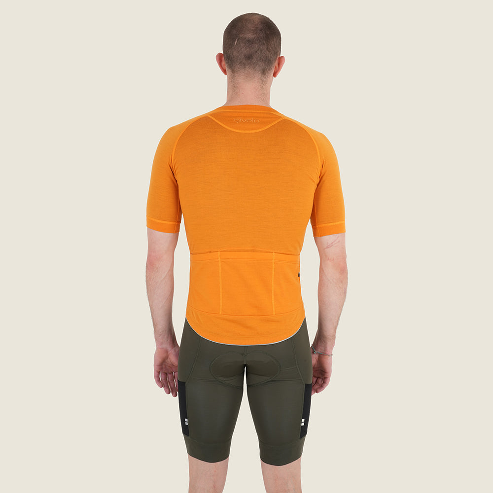 Mens Cranbrook SS Merino Blend Jersey (Desert Sun) (model: barnaby)