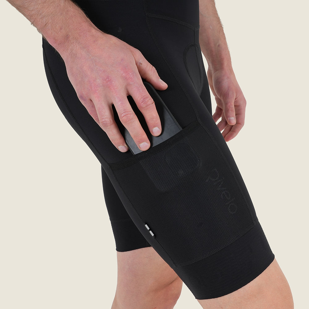 Mens Honister Cargo Bib Shorts (Black)