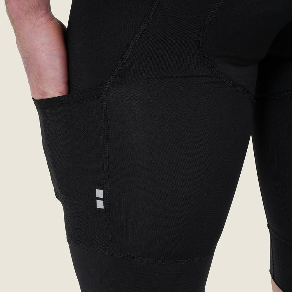 Mens Honister Cargo Bib Shorts (Black)