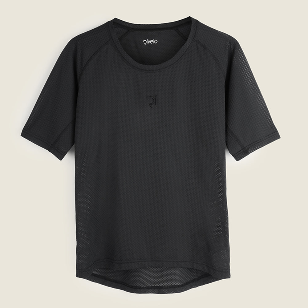 Mens Idrigill Mesh SS Base Layer (Black) (studio)