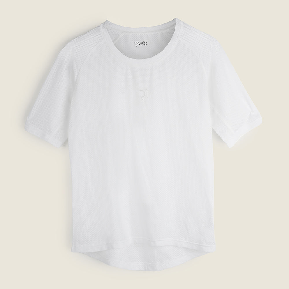 Mens Idrigill Mesh SS Base Layer (White) (studio)