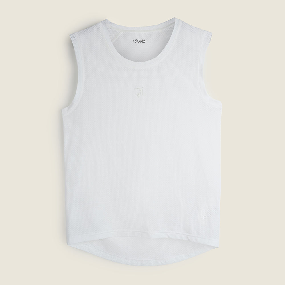 Mens Kilmore Mesh Vest Base Layer (White) (studio)