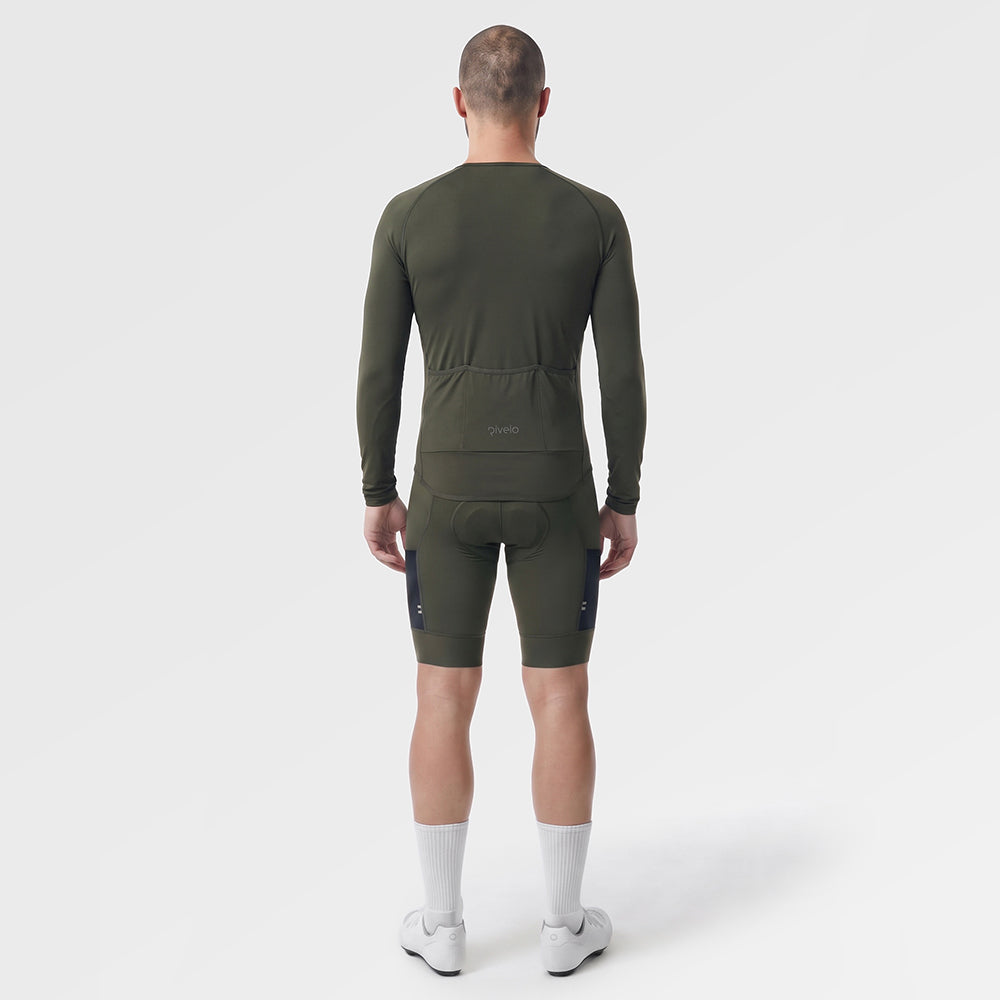 Mens Lowther Essential Lightweight LS Jersey (Deep Depths) (ai model)