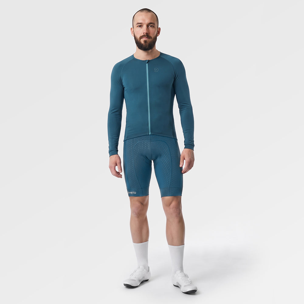 Mens Lowther Essential Lightweight LS Jersey (Petrol) (ai model)