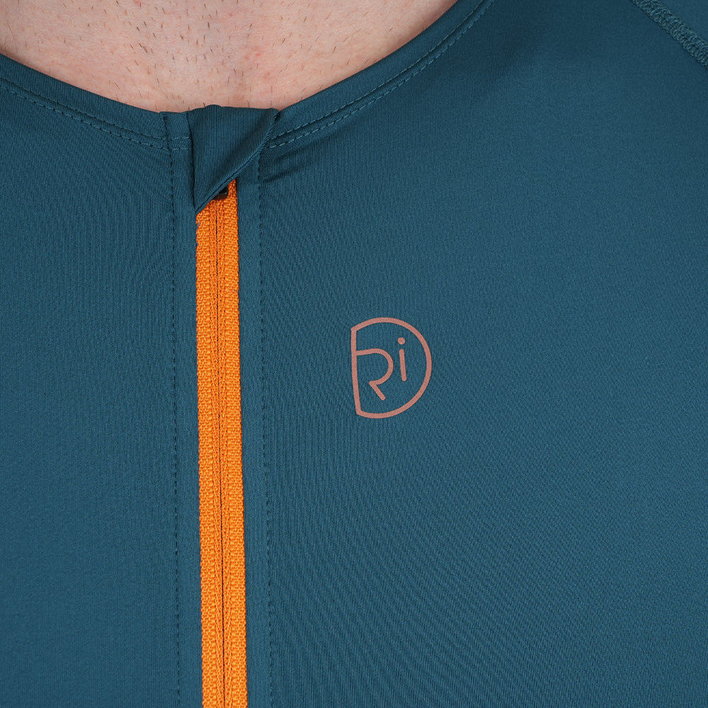 Mens Lowther Essential Lightweight SS Jersey (Petrol/Desert Sun)