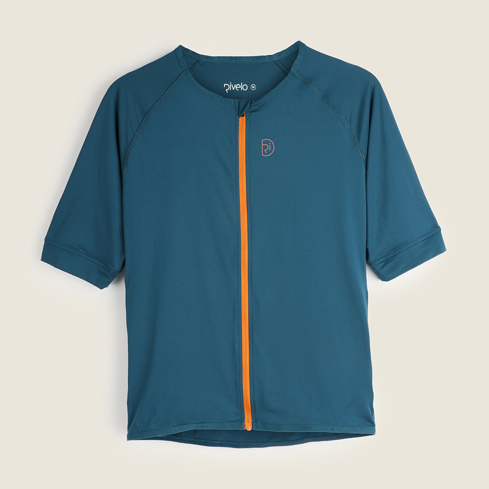 Mens Lowther Essential Lightweight SS Jersey (Petrol/Desert Sun) (studio)