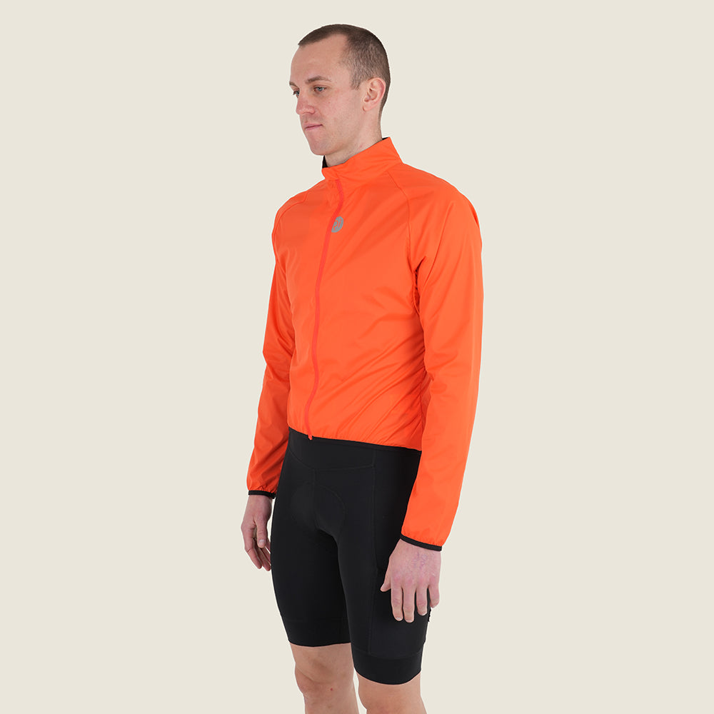 Mens Norwood II Packable Windproof Jacket (Orange) (model: barnaby)