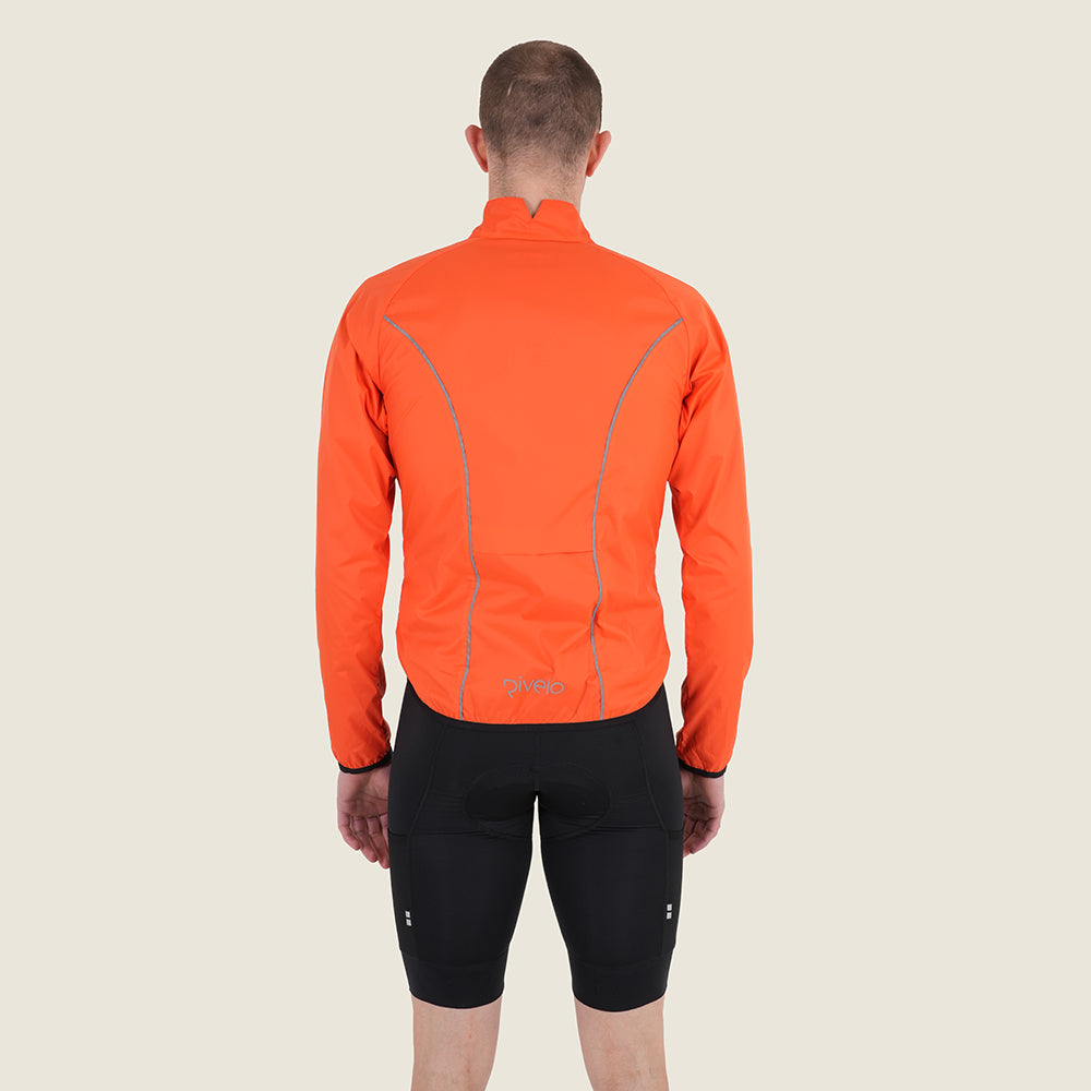 Mens Norwood II Packable Windproof Jacket (Orange) (model: barnaby)