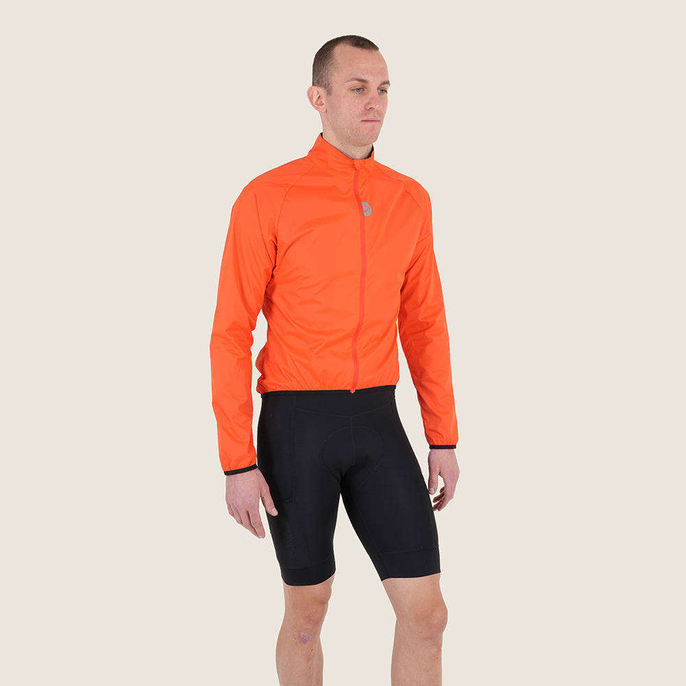 Mens Norwood II Packable Windproof Jacket (Orange) (model: barnaby)