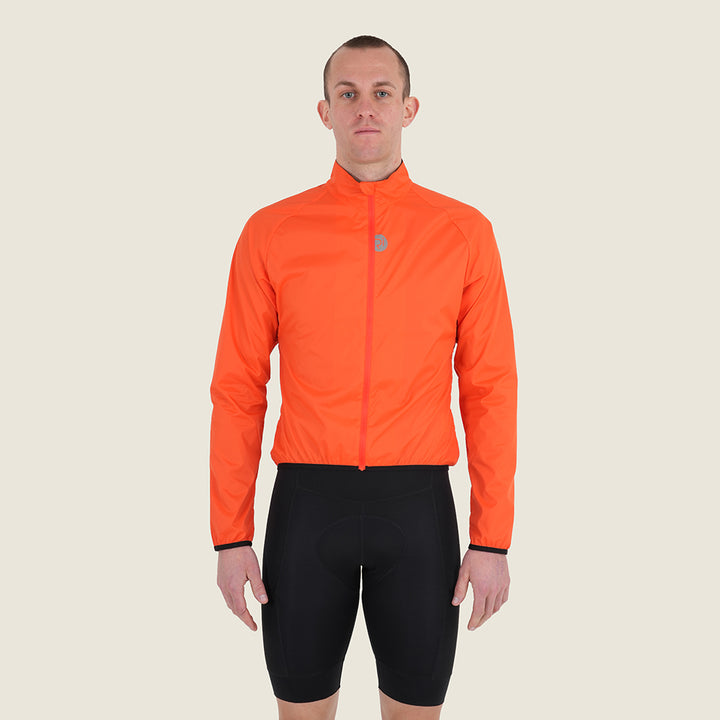 Mens Norwood II Packable Windproof Jacket (Orange) (model: barnaby)