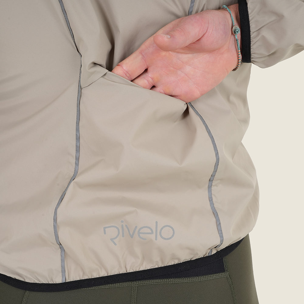 Mens Norwood II Packable Windproof Jacket (Vintage Grey)