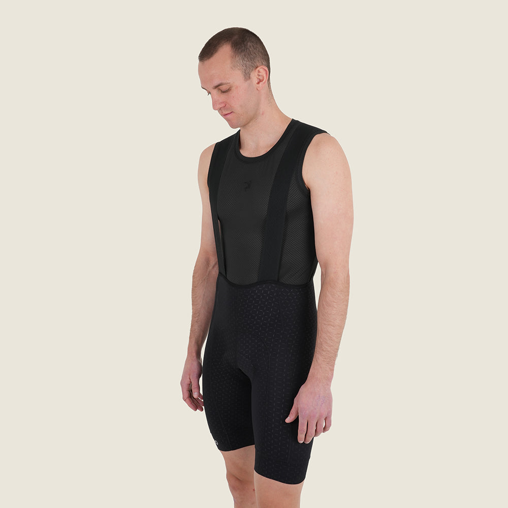 Mens Raasay Essential Lightweight Bib Shorts (Black) (model: barnaby)