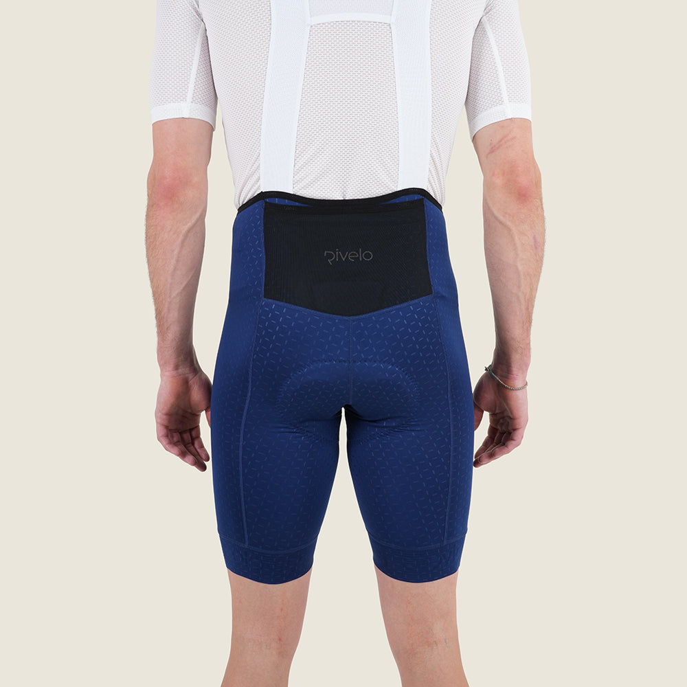 Mens Raasay Essential Lightweight Bib Shorts (Navy) (model: barnaby)