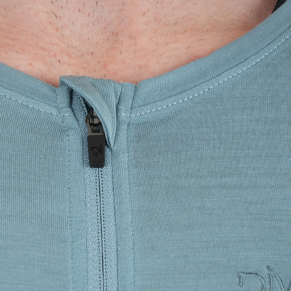Mens Rowlands Merino Blend Lightweight SS Jersey (Lagoon)