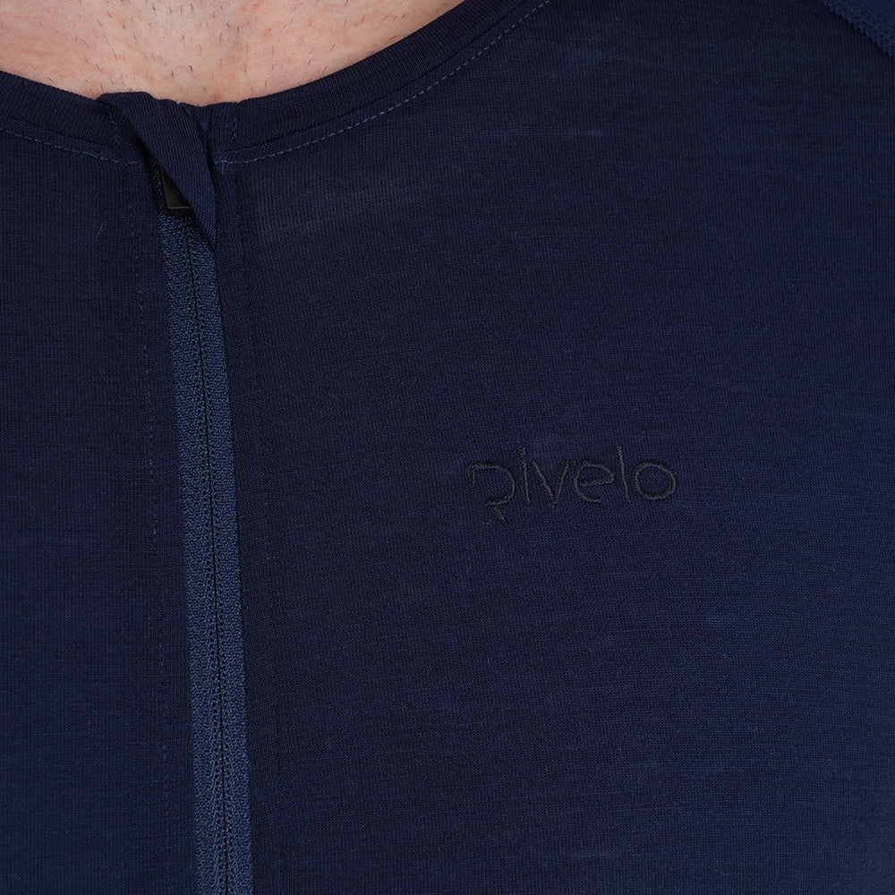 Mens Rowlands Merino Blend Lightweight SS Jersey (Navy)
