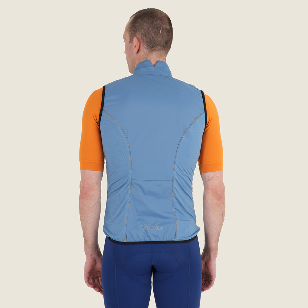 Mens Rowsley II Packable Windproof Gilet (Airforce) (model: barnaby)