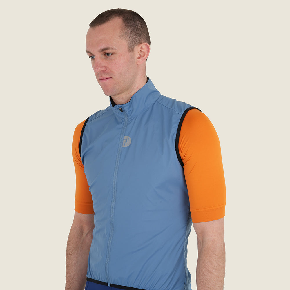 Mens Rowsley II Packable Windproof Gilet (Airforce) (model: barnaby)