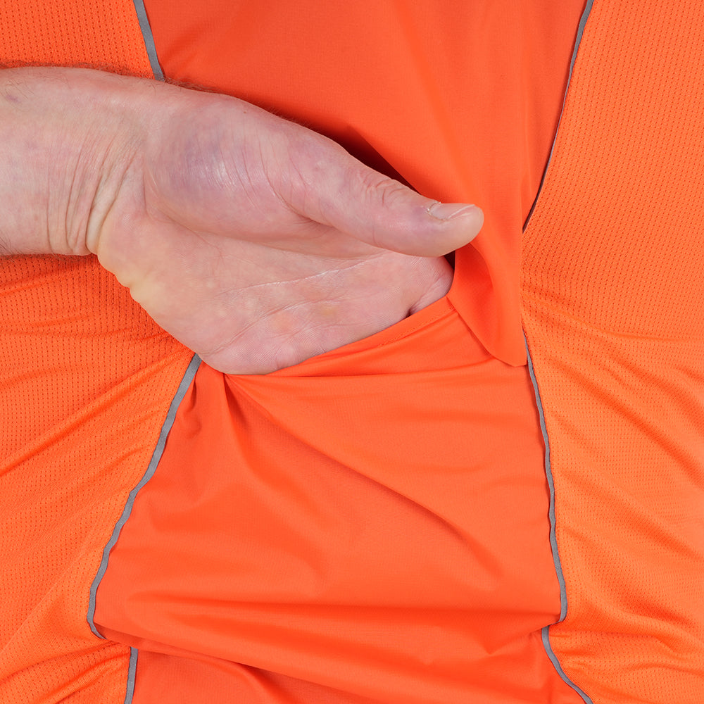 Mens Rowsley II Packable Windproof Gilet (Orange)