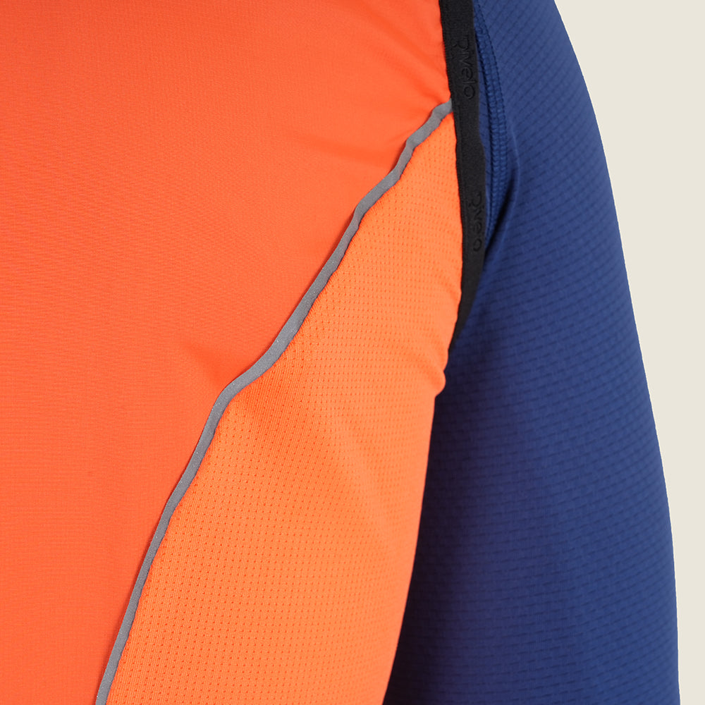 Mens Rowsley II Packable Windproof Gilet (Orange)