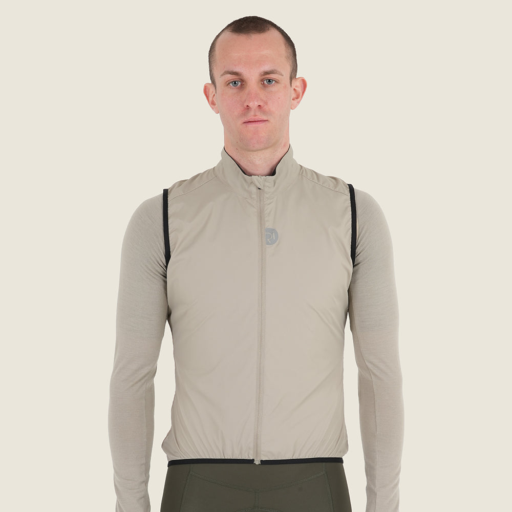 Mens Rowsley II Packable Windproof Gilet (Vintage Grey) (model: barnaby)