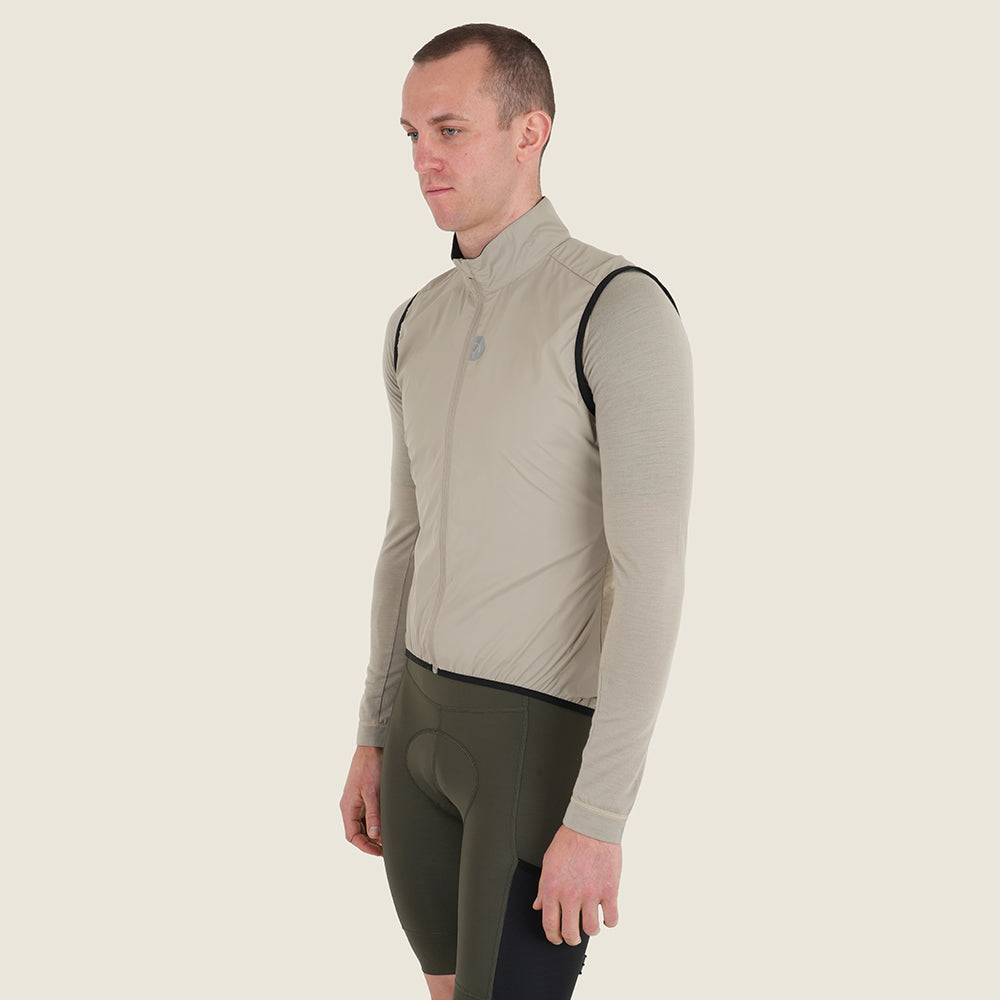 Mens Rowsley II Packable Windproof Gilet (Vintage Grey) (model: barnaby)