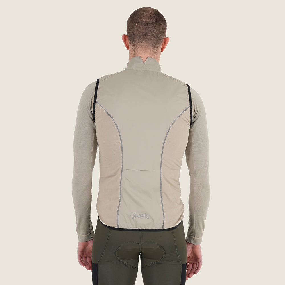 Mens Rowsley II Packable Windproof Gilet (Vintage Grey) (model: barnaby)