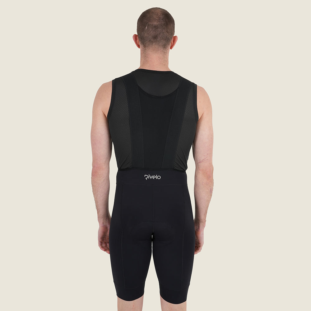 Mens Staffin Essential Bib Shorts (Black) (model: barnaby)