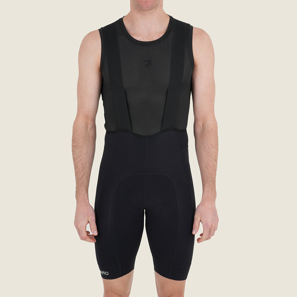Mens Staffin Essential Bib Shorts (Black) (model: barnaby)