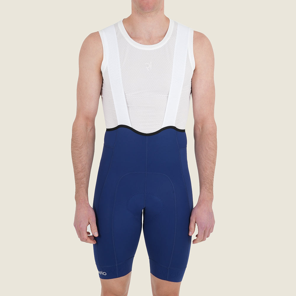 Mens Staffin Essential Bib Shorts (Navy) (model: barnaby)